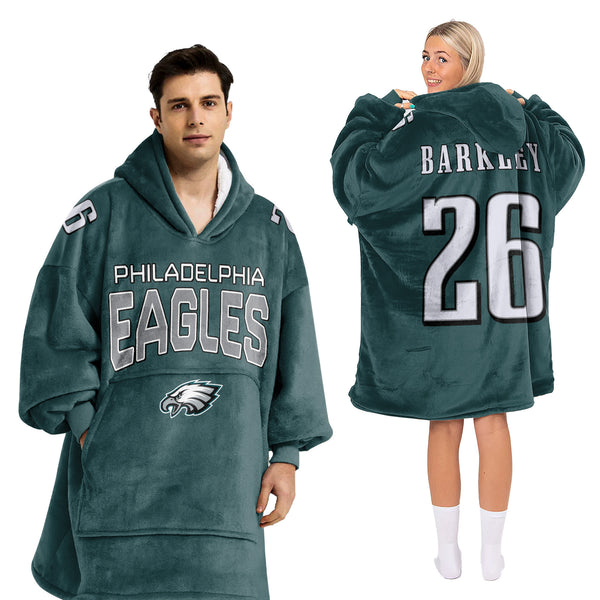 Adult 26 Philadelphia Football Unisex Blanket Hoodie