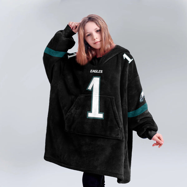 Adult 1 Philadelphia Football Unisex Blanket Hoodie
