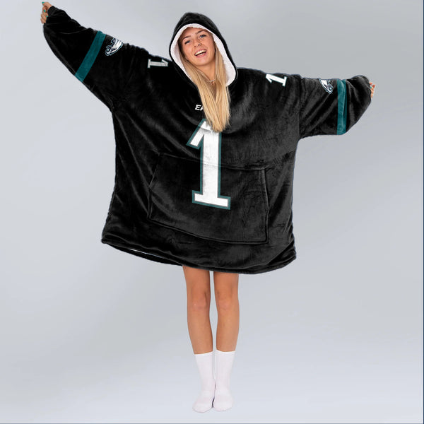 Adult 1 Philadelphia Football Unisex Blanket Hoodie