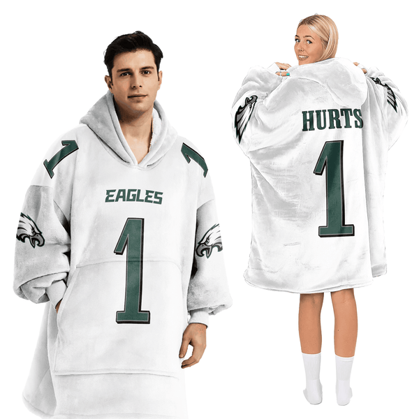 Adult 1 Philadelphia Football Unisex Blanket Hoodie