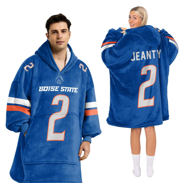 Adult 2 Boise State Football Unisex Blanket Hoodie