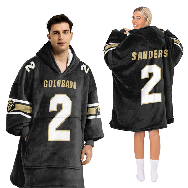 Adult 2 Colorado Football Unisex Blanket Hoodie