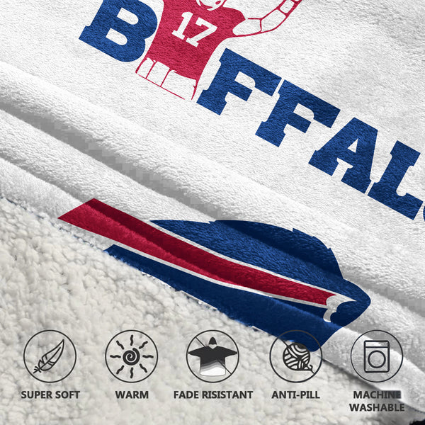 J.A. 17 Buffalo Football Unisex Blanket Hoodie