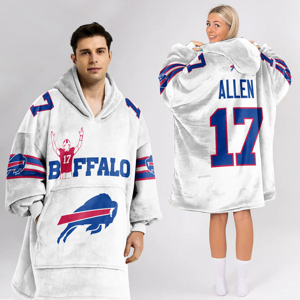 J.A. 17 Buffalo Football Unisex Blanket Hoodie