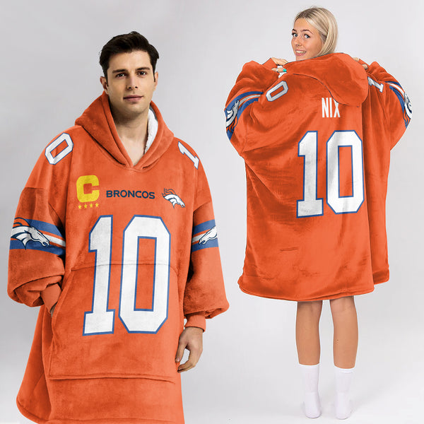Adult Captain B.N 10 Denver Football Unisex Blanket Hoodie