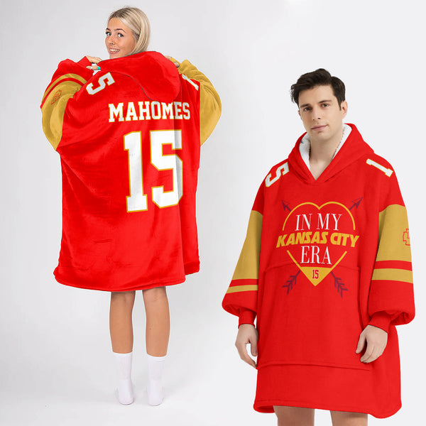 Adult PM 15 Kansas City Football Unisex Blanket Hoodie