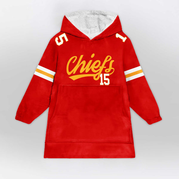 P.M. 15 Kansas City Football Unisex Blanket Hoodie