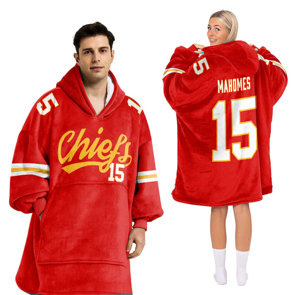 P.M. 15 Kansas City Football Unisex Blanket Hoodie