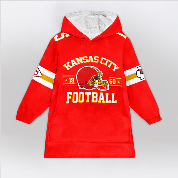 P.M 15 Kansas City Football Unisex Blanket Hoodie