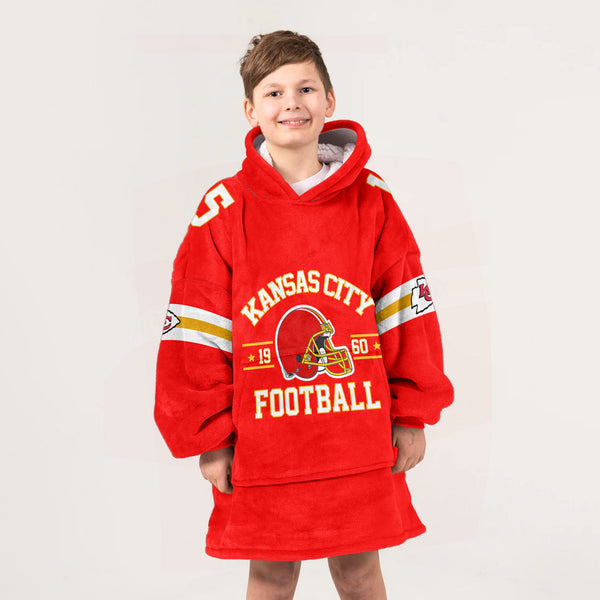 P.M 15 Kansas City Football Unisex Blanket Hoodie