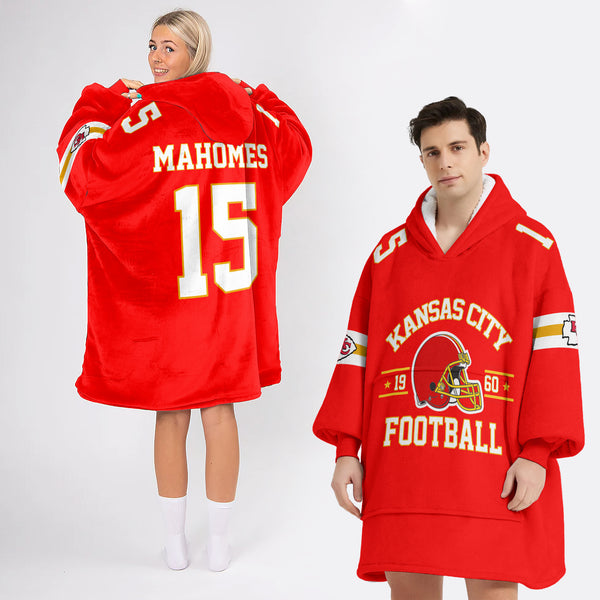 P.M 15 Kansas City Football Unisex Blanket Hoodie
