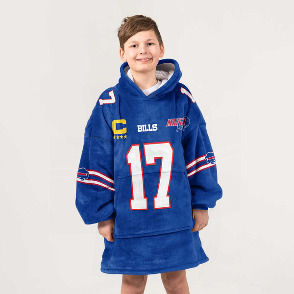 Mafia 17 Buffalo Football Unisex Blanket Hoodie