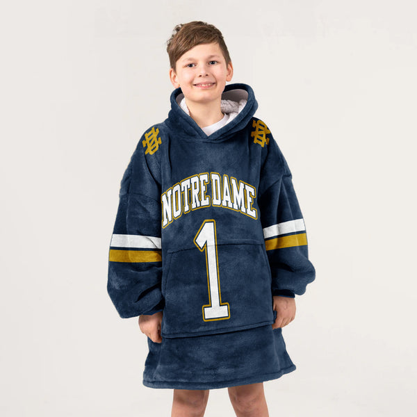 1  Football Unisex Blanket Hoodie