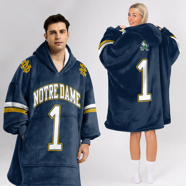 1  Football Unisex Blanket Hoodie