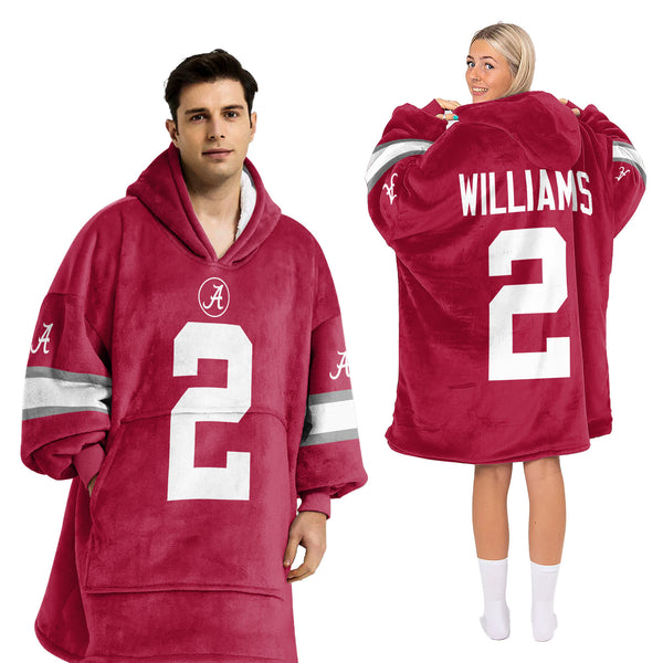 Adult 2 Alabama Football Unisex Blanket Hoodie
