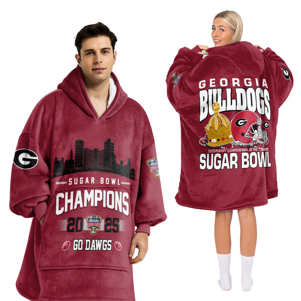 Adult Champions Football Unisex Blanket Hoodie