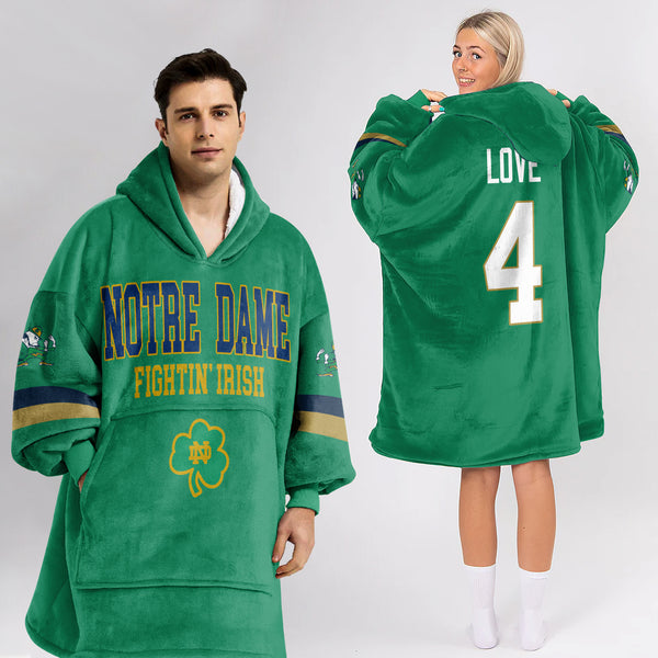 Adult Football Unisex Blanket Hoodie