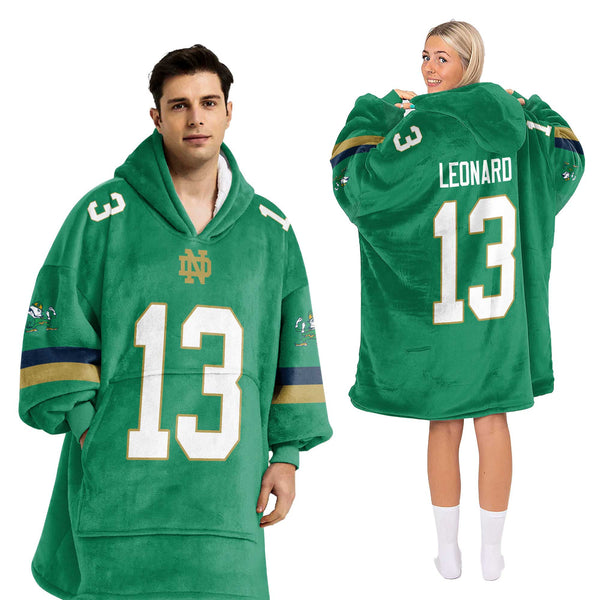 Adult  Football Unisex Blanket Hoodie