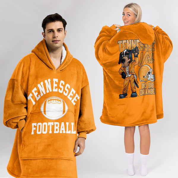 Adult Tennessee Football Unisex Blanket Hoodie