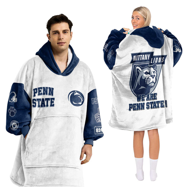 Adult Penn State Football Unisex Blanket Hoodie