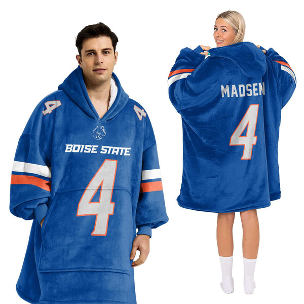 Adult 4 Boise State Football Unisex Blanket Hoodie