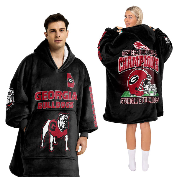 Adult Football Unisex Blanket Hoodie