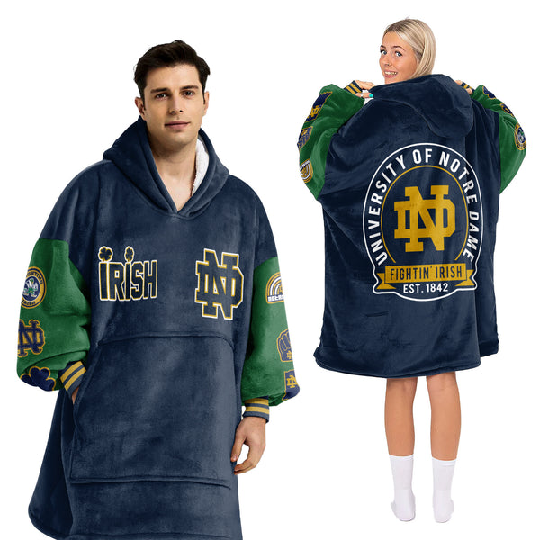 Adult Football Unisex Blanket Hoodie