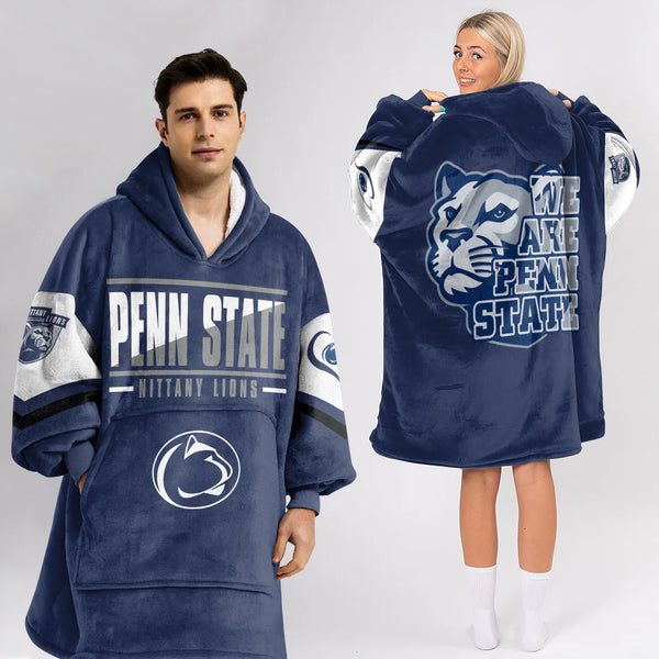 Adult Penn State Football Unisex Blanket Hoodie