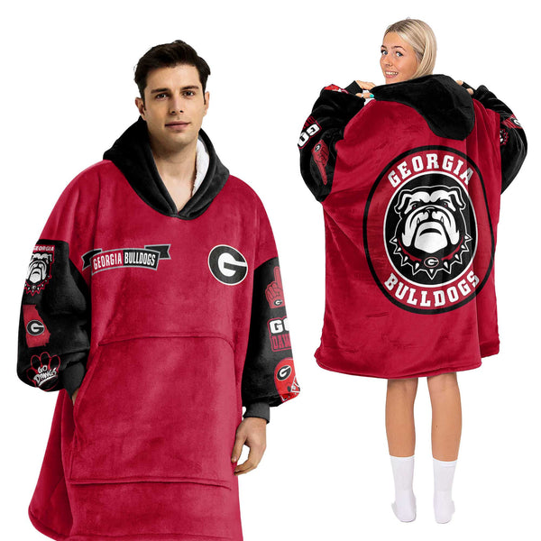 Adult Football Unisex Blanket Hoodie