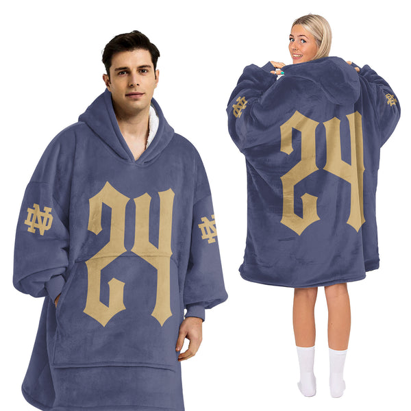 Adult Football Unisex Blanket Hoodie