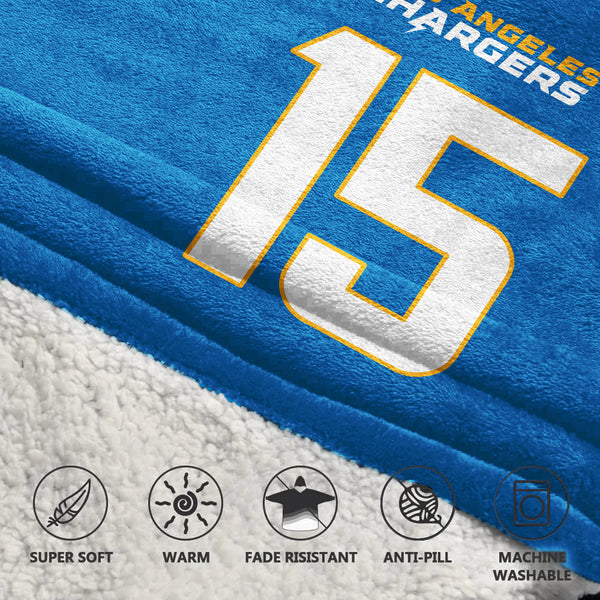 L.M 15 Los Angeles C Football Unisex Blanket Hoodie