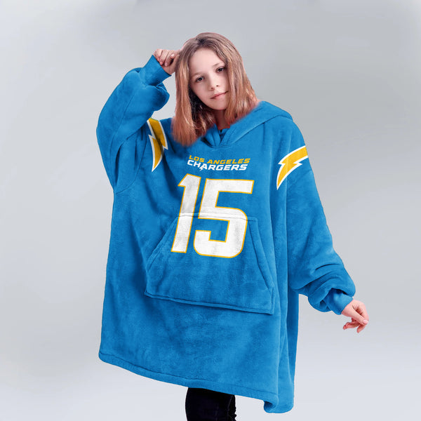 L.M 15 Los Angeles C Football Unisex Blanket Hoodie