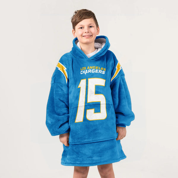 L.M 15 Los Angeles C Football Unisex Blanket Hoodie