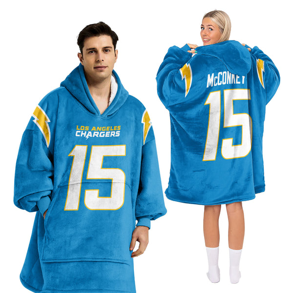 L.M 15 Los Angeles C Football Unisex Blanket Hoodie