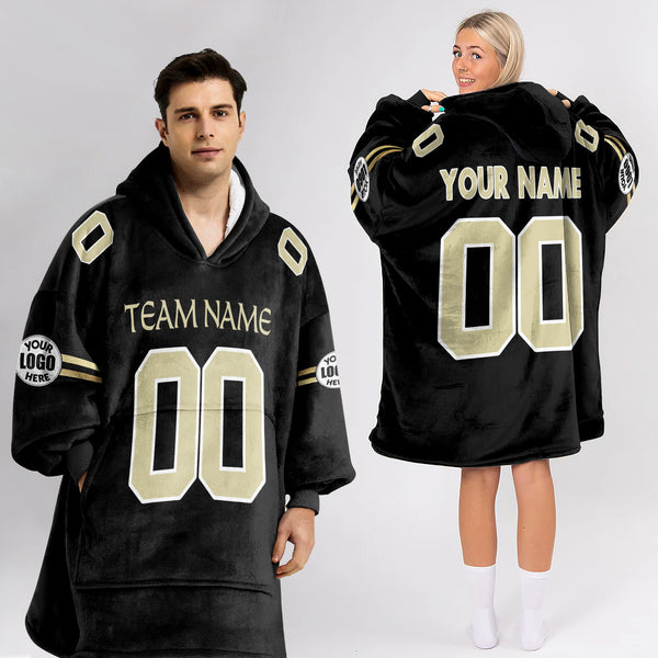 Adult Custom Blanket Hoodie New Orleans Inspired Color