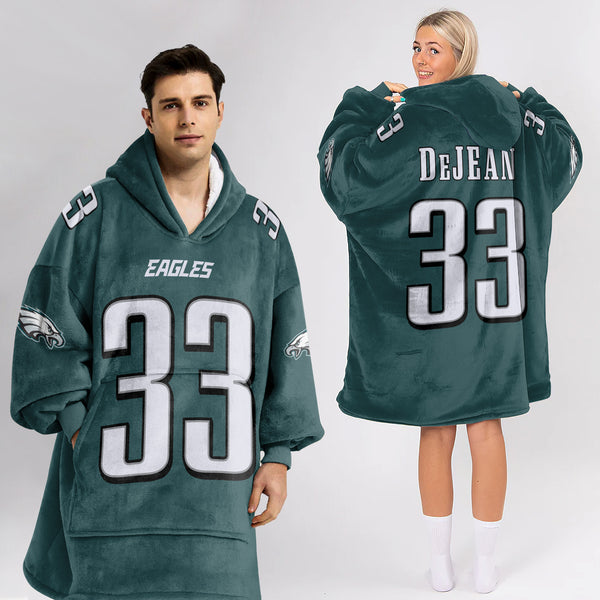 Adult 33 Philadelphia Football Unisex Blanket Hoodie