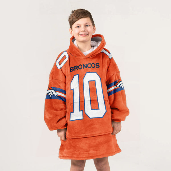 B.N 10 Denver Football Unisex Blanket Hoodie