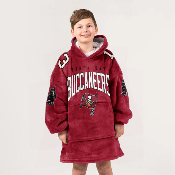 Kid M.E. 13 Tampa Bay Football Unisex Blanket Hoodie