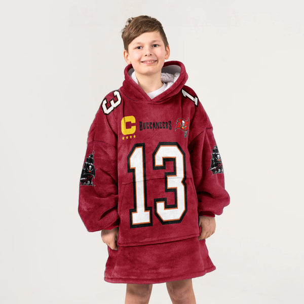 Kid Captain M.E 13 Tampa Bay Football Unisex Blanket Hoodie