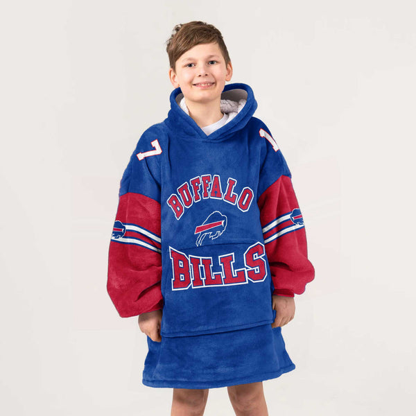 Kid J.A. 17 Buffalo Football Unisex Blanket Hoodie
