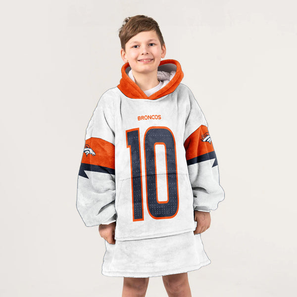 Kid B.N. 10 Denver Football Unisex Blanket Hoodie