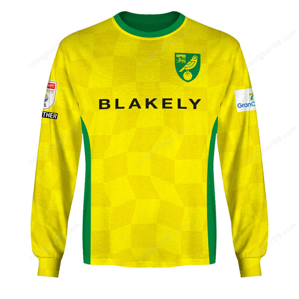 Norwich City F.C Home Jersey Style Shirts
