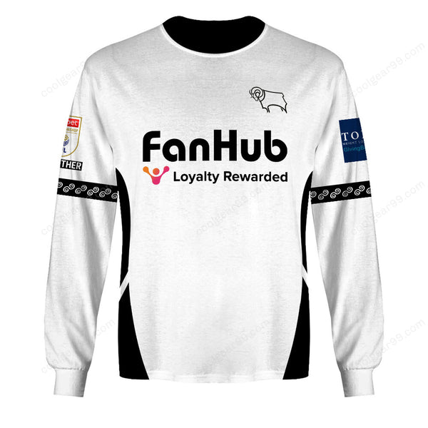 Derby County F.C Home Jersey Style Shirts