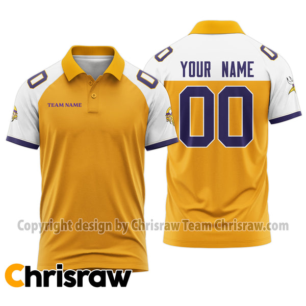 Vikings Polo Custom Name & Number