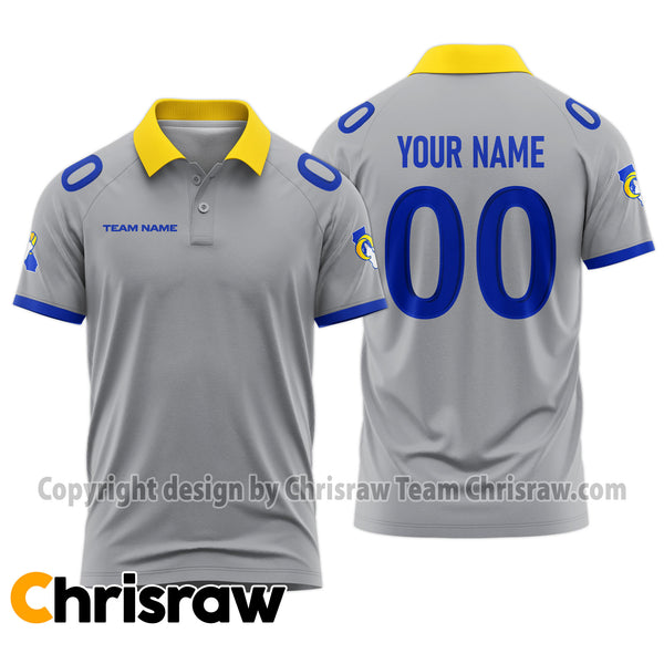 Rams Polo Custom Name & Number