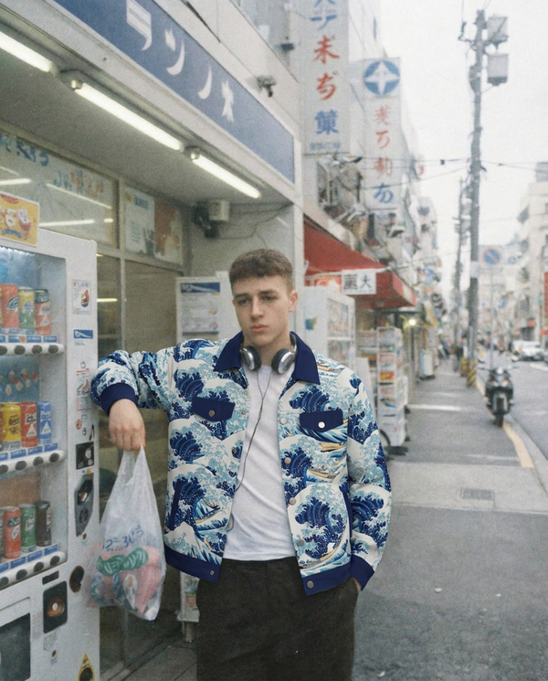 Chrisraw Great Wave Kanagawa Canvas Jacket | All-Over Print Cotton Jacket