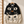 Chrisraw Kuroshiro Hoodie — Black and Cream Cat Face Print