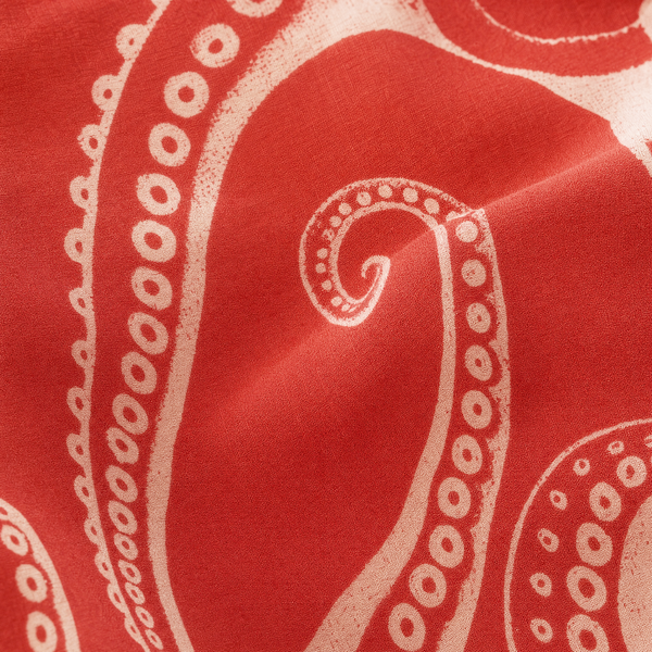 Chrisraw Kyuban Aloha Shirt — Japanese Octopus Tentacle Woodblock Print