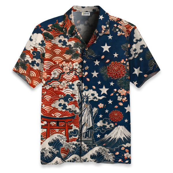 Chrisraw America 250 Fuji Liberty Hawaiian Shirt