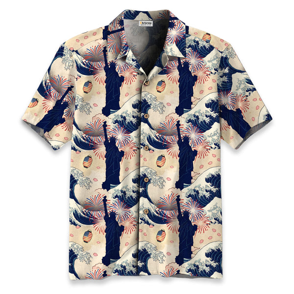 Chrisraw America 250 Seamless Liberty Fest America Hawaiian Shirt